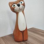 Figura de barro Gato ( alcancía )