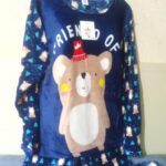 Pijama de oso color azul