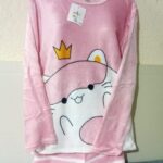 Pijama de gatito color rosa