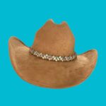 Sombrero Vaquero estilo americano de gamuza en color cafe