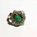 Anillo de plata con venturina