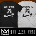 Playera personalizada 100% Algodón MICHAEL MYERS JUST DO IT