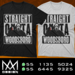 Playera personalizada 100% Algodón STRAIGHT OUTTA SCREAM