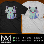 Playera personalizada 100% Algodón GATUNO 6 (COLECCION GATUNA HALLOWEEN)